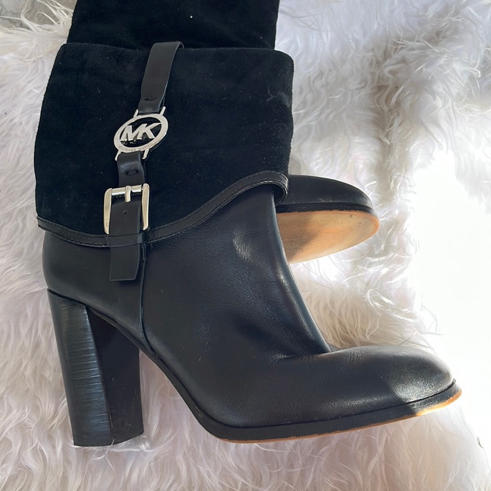 Michael Kor black leather boots size 7